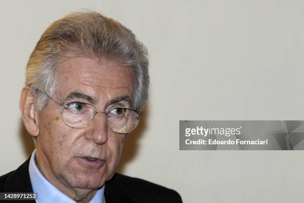 Mario Monti, Italian politician, economist and university professor.
