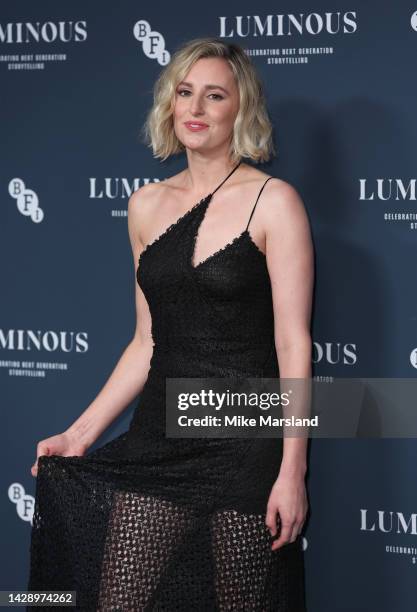 Laura Carmichael attends the BFI London Film Festival Luminous Gala at The Londoner Hotel on September 29, 2022 in London, England.