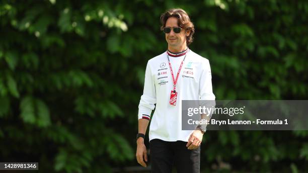 Esteban Gutierrez of Mexico and Mercedes walks in the Paddock prior to practice ahead of the F1 Grand Prix of Singapore at Marina Bay Street Circuit...