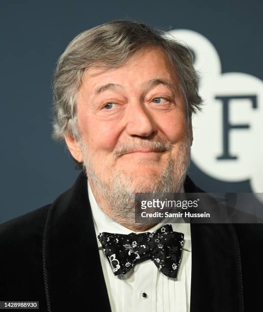 Stephen Fry attends the BFI London Film Festival Luminous Gala at The Londoner Hotel on September 29, 2022 in London, England.