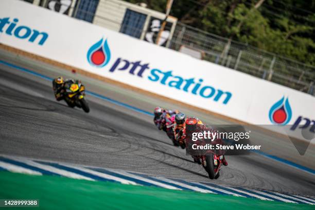 Jack Miller of Australia and Ducati Lenovo Team rides during the free practice of the MotoGP OR Thailand Grand Prixat Chang International Circuit on...