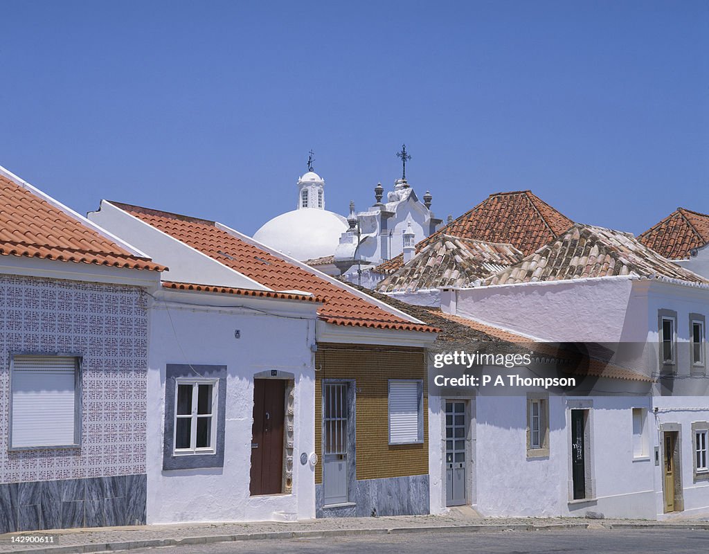 Typical houses, Tavira, Algarve, Portugal