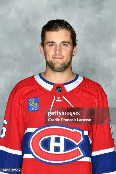 Chris Wideman of the Montreal Canadiens poses for his official headshot for the 2022-2023 season on September 19, 2022 at the Bell Sports Complex in...