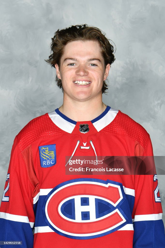 Cold Cofield Cole Caufield of the Montreal Canadiens poses for his official... News ...