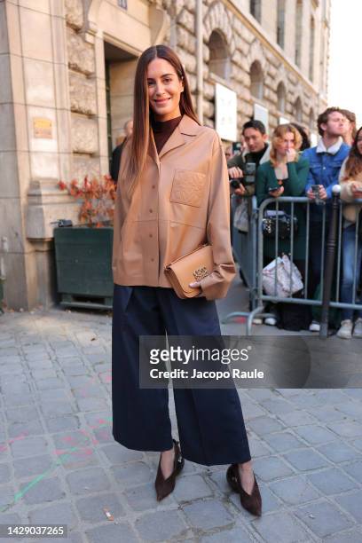 Gala Gonzalez attends the Loewe Womenswear Spring/Summer 2023 show as part of Paris Fashion Week on September 30, 2022 in Paris, France.
