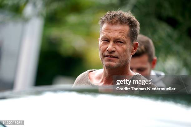 Til Schweiger arrives at the ZFF Masters during the 18th Zurich Film Festival on September 30, 2022 in Zurich, Switzerland.