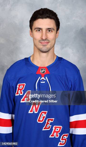 Chris Kreider of the New York Rangers poses for his official headshot for the 2022-2023 season on September 21, 2022 in White Plains, New York.