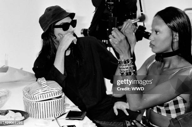 Model Naomi Campbell and photographer Steven Meisel