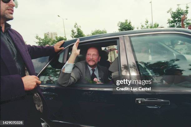 King Simeon II of Bulgaria returns to his Country for the First Time since 1946 on May 25, 1996 in Sofia, Bulgaria.