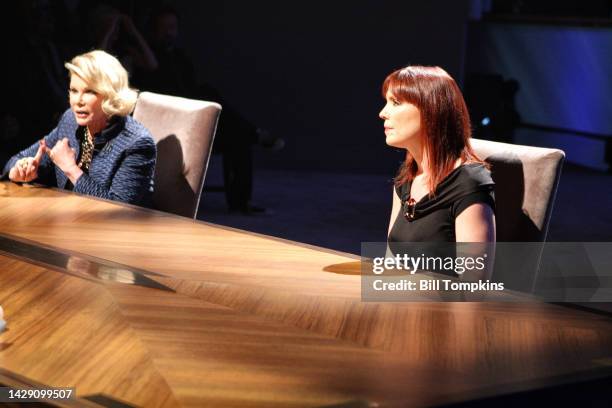 May 10: Joan Rivers and Annie Duke during the Season Finale of the Celebrity Apprentice on May 10, 2009 in New York City.