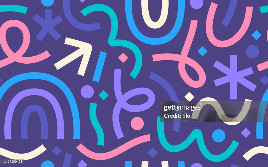 Abstract Seamless Zigzag Modern Lines Background Pattern