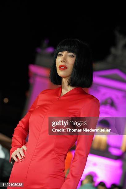 Milo Moire attends the premiere of "Mad Heidi" during the 18th Zurich Film Festival at Kino Corso on September 30, 2022 in Zurich, Switzerland.