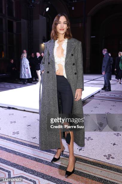 Alexa Chung attends the Coperni Womenswear Spring/Summer 2023 show as part of Paris Fashion Week on September 30, 2022 in Paris, France.