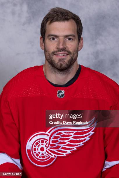 Brian Lashoff of the Detroit Red Wings poses for his official headshot for the 2022-2023 season at Center Ice Arena on September 21, 2022 in Traverse...