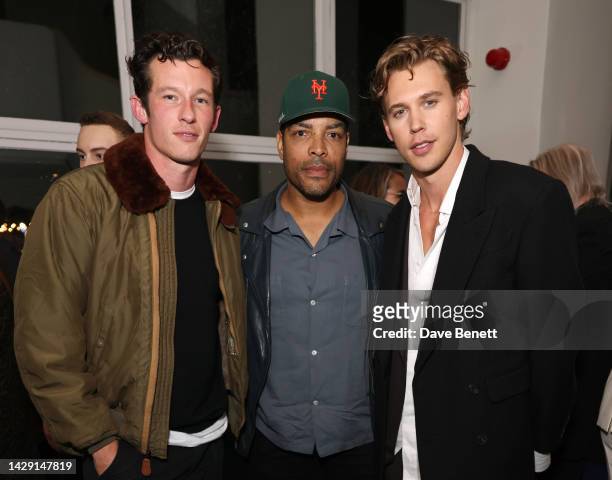 Callum Turner, Reinaldo Marcus Green and Austin Butler attend a special dinner, hosted by Ruthie Rogers, with Baz Luhrmann and Austin Butler to...