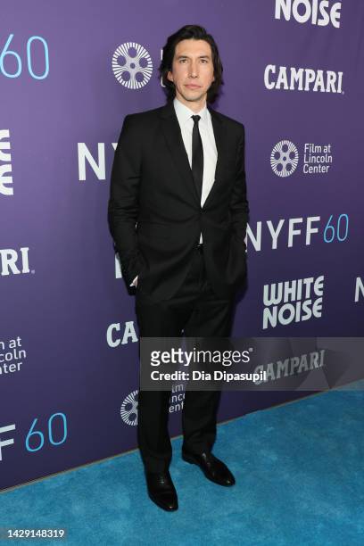 Adam Driver attends the "White Noise" opening night premiere during the 60th New York Film Festival at Alice Tully Hall, Lincoln Center on September...