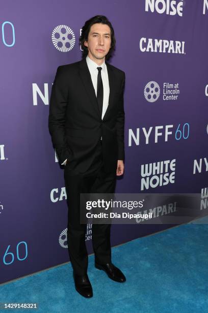 Adam Driver attends the "White Noise" opening night premiere during the 60th New York Film Festival at Alice Tully Hall, Lincoln Center on September...