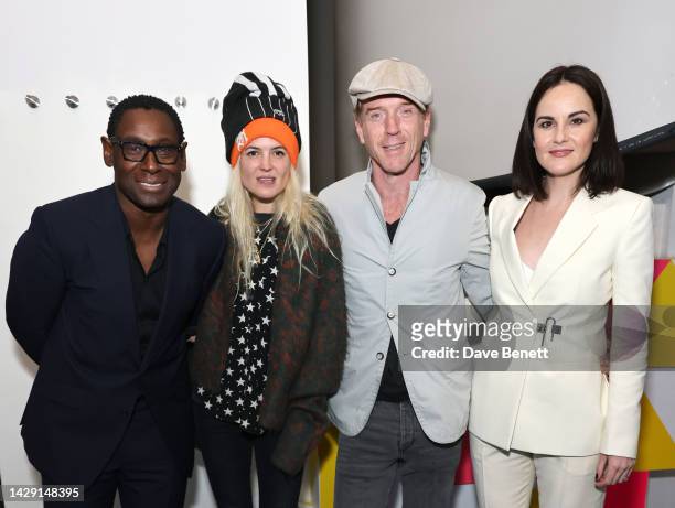 David Harewood, Alison Mosshart, Damian Lewis and Michelle Dockery attend a special dinner, hosted by Ruthie Rogers, with Baz Luhrmann and Austin...