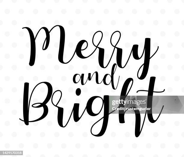 merry and bright - calligraphy for t-shirt and cup design - letter t 幅插畫檔、美工圖案、卡通及圖標