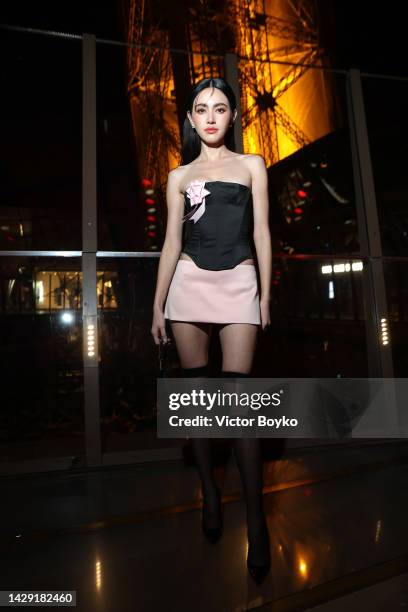 Davika Hoorne attends The Loubi Show II At Eiffel Tower During Paris Fashion Week, on September 30, 2022 in Paris, France.