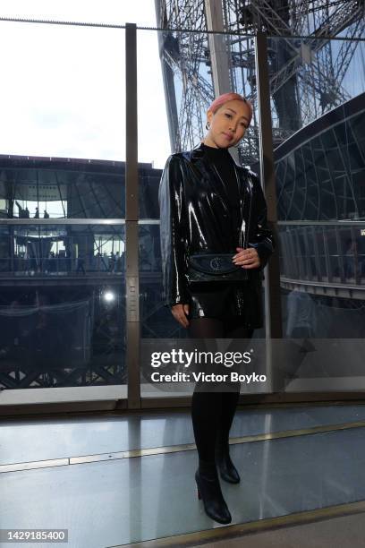 Tigarah attends The Loubi Show II At Eiffel Tower During Paris Fashion Week, on September 30, 2022 in Paris, France.