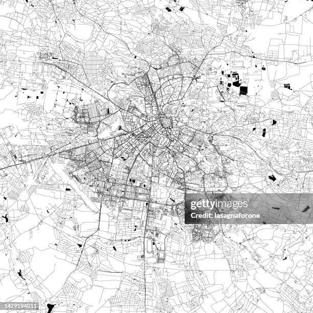 bildbanksillustrationer, clip art samt tecknat material och ikoner med lviv, ukraine vector map - kartograf