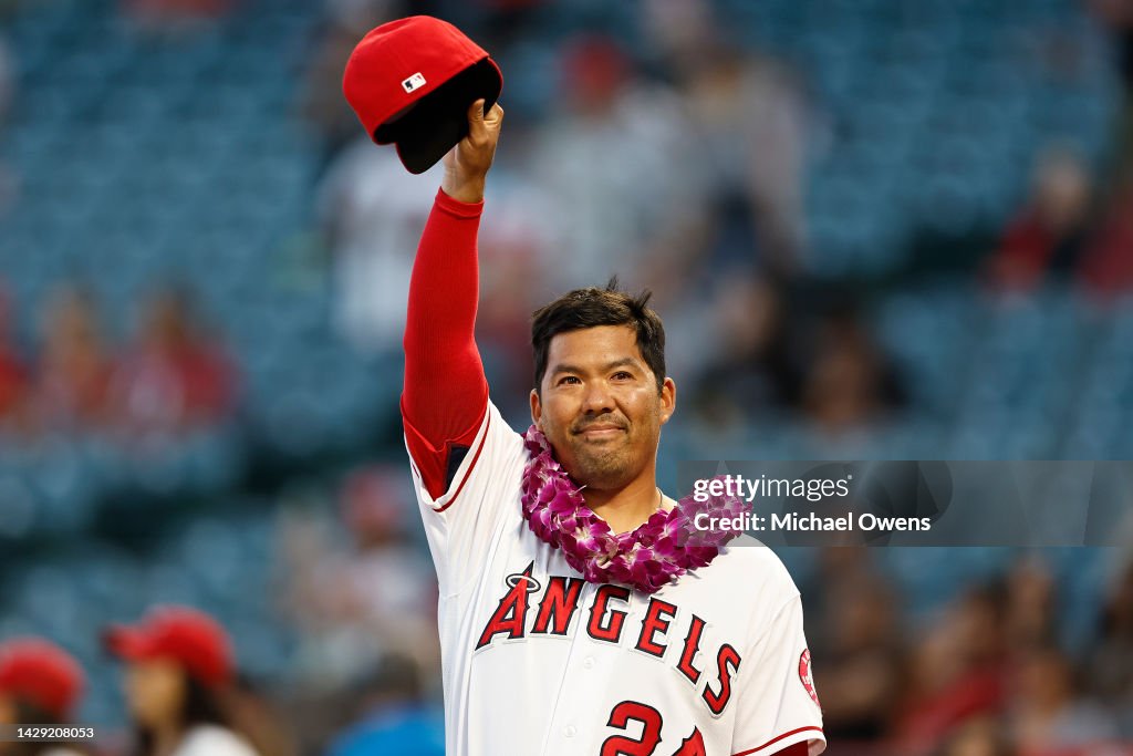 Texas Rangers v Los Angeles Angels