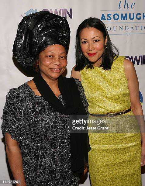 Dr. Lilian Asomugha and Ann Curry arrive at the 6th Annual Asomugha Foundation Gala 'Service Matters' Gala held at the Millennium Biltmore Hotel on...