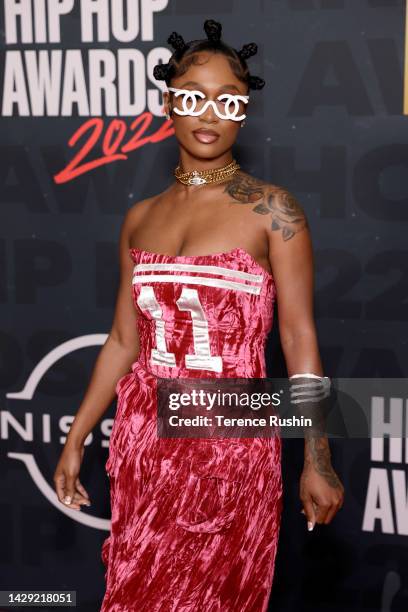 Dess Dior attends the BET Hip Hop Awards 2022 on September 30, 2022 in Atlanta, Georgia.