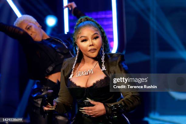 Lil Kim performs onstage during the BET Hip Hop Awards 2022 on September 30, 2022 in Atlanta, Georgia.