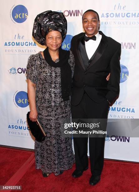 President of the Asomugha Foundation Dr. Lilian Asomugha and Jordan Burnham arrive at the 6th Annual Asomugha Foundation Gala at the Millennium...