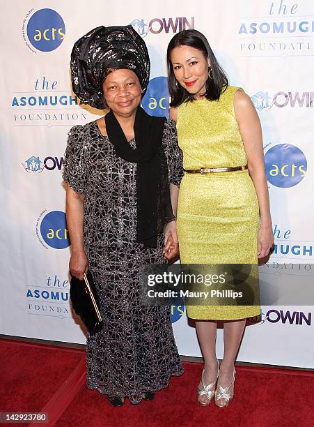 President of the Asmougha Foundation Dr. Lilian Asomugha and Ann Curry arrive at the 6th Annual Asomugha Foundation Gala at the Millennium Biltmore...