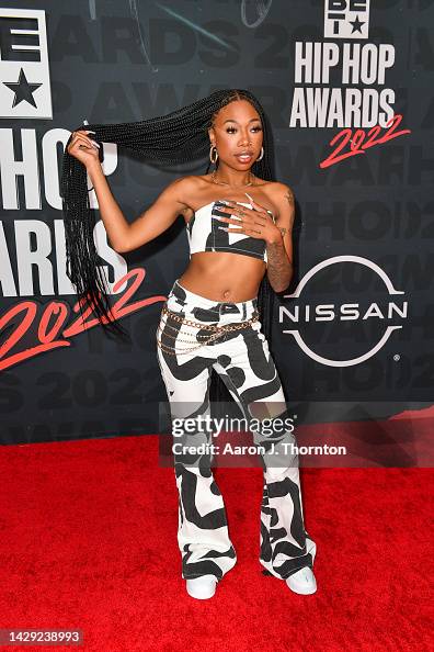 Deetranada Deetranada attends the 2022 BET Hip Hop Awards at Cobb Energy... News ...