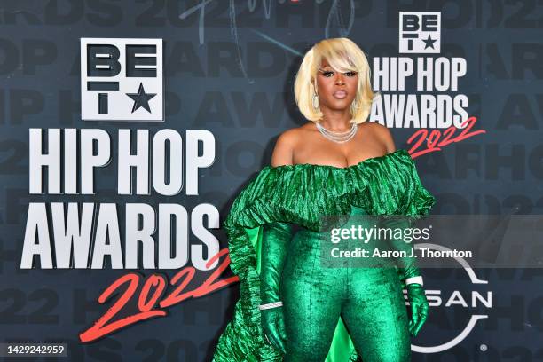Remy Ma attends the 2022 BET Hip Hop Awards at Cobb Energy Performing Arts Center on September 30, 2022 in Atlanta, Georgia.