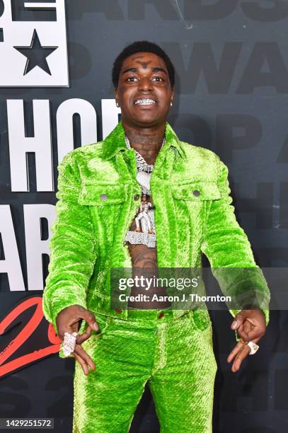 Kodak Black attends the 2022 BET Hip Hop Awards at Cobb Energy Performing Arts Center on September 30, 2022 in Atlanta, Georgia.