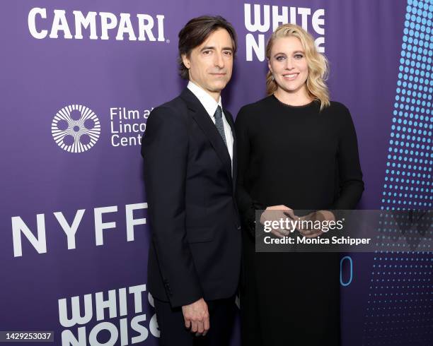 Noah Baumbach and Greta Gerwig attends the White Noise New York Film Festival Opening Night Screening on September 30, 2022 in New York City.