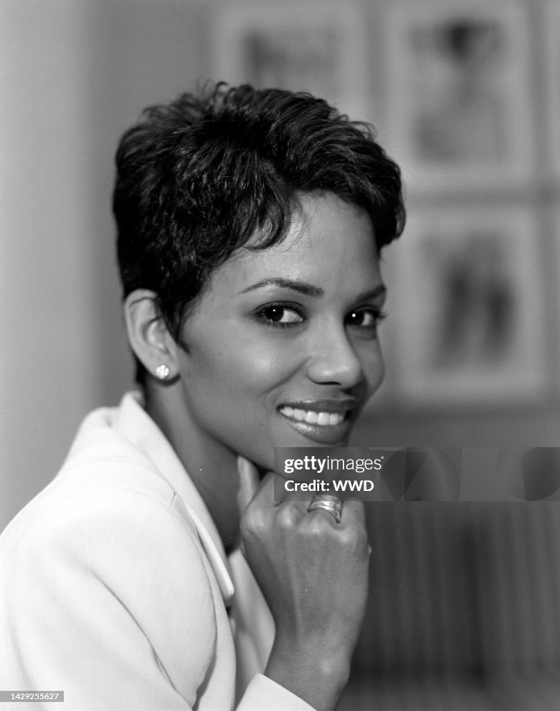 Neas Berry Actress Halle Berry poses for photos during an interview about being ...