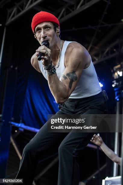 David Shaw of the band The Revivalists performs at the 2022 Ohana Music Festival on September 30, 2022 in Dana Point, California.