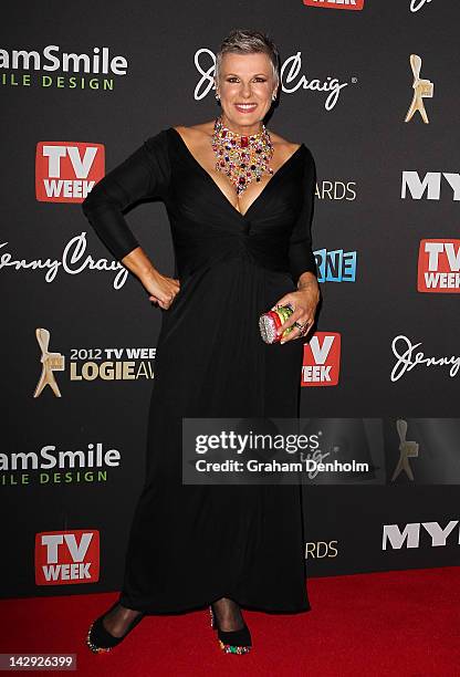 Susie Elelman arrives at the 2012 Logie Awards at the Crown Palladium on April 15, 2012 in Melbourne, Australia.