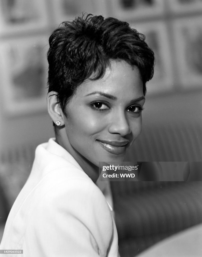 Neas Berry Actress Halle Berry poses for photos during an interview about being ...
