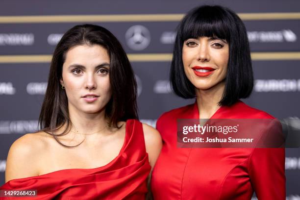 Alice Lucy and Milo Moire attend the premiere of "Mad Heidi" during the 18th Zurich Film Festival at Kino Corso on September 30, 2022 in Zurich,...