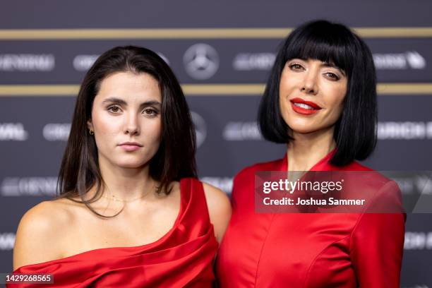 Alice Lucy and Milo Moire attend the premiere of "Mad Heidi" during the 18th Zurich Film Festival at Kino Corso on September 30, 2022 in Zurich,...