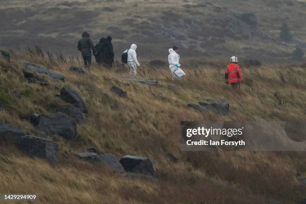 Police forensic teams continue to dig on Saddleworth Moor for murder victim Keith Bennett for the first time in 35 years to investigate suspected...