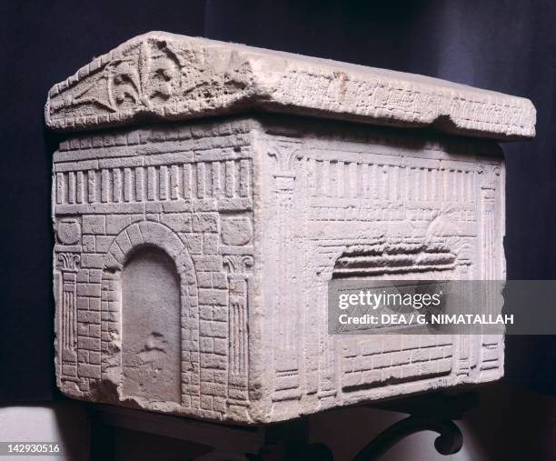 Urn in the shape of a house. Etruscan Civilization, 9th-1st Century BC. Florence, Museo Archeologico Nazionale