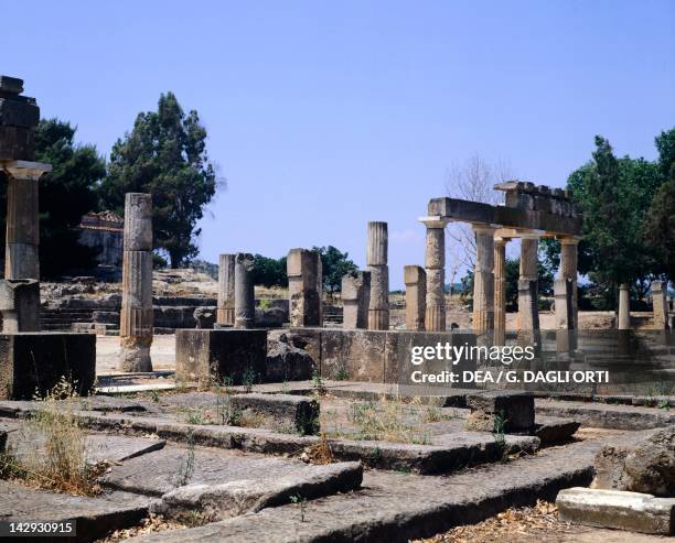Brauron Map Sanctuary Of Artemis At Brauron Photos and Premium High Res Pictures ...