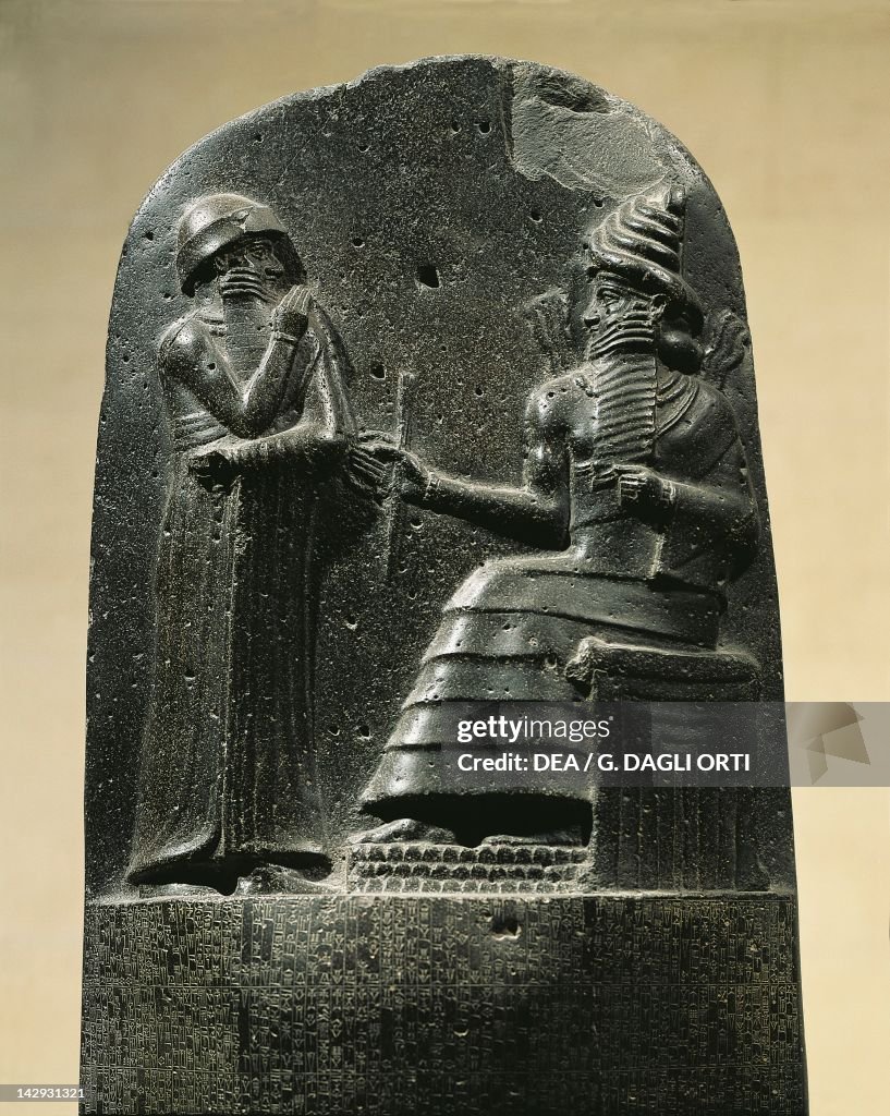 Diorite stela with the Code of Hammurabi