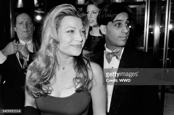 Taylor Dayne attends a Council of Fashion Designers of America event at Lincoln Center in New York City on February 8, 1994.