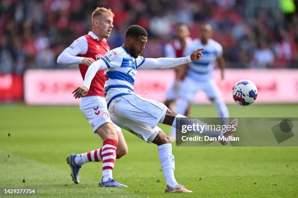 Kenneth Paal of Queens Park Rangers clears the ball during the Sky Bet Championship between Bristol City and Queens Park Rangers at Ashton Gate on...