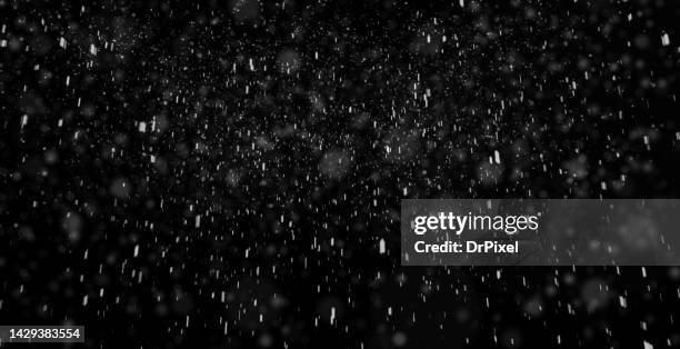 heavy snowfall - blizzard photos et images de collection