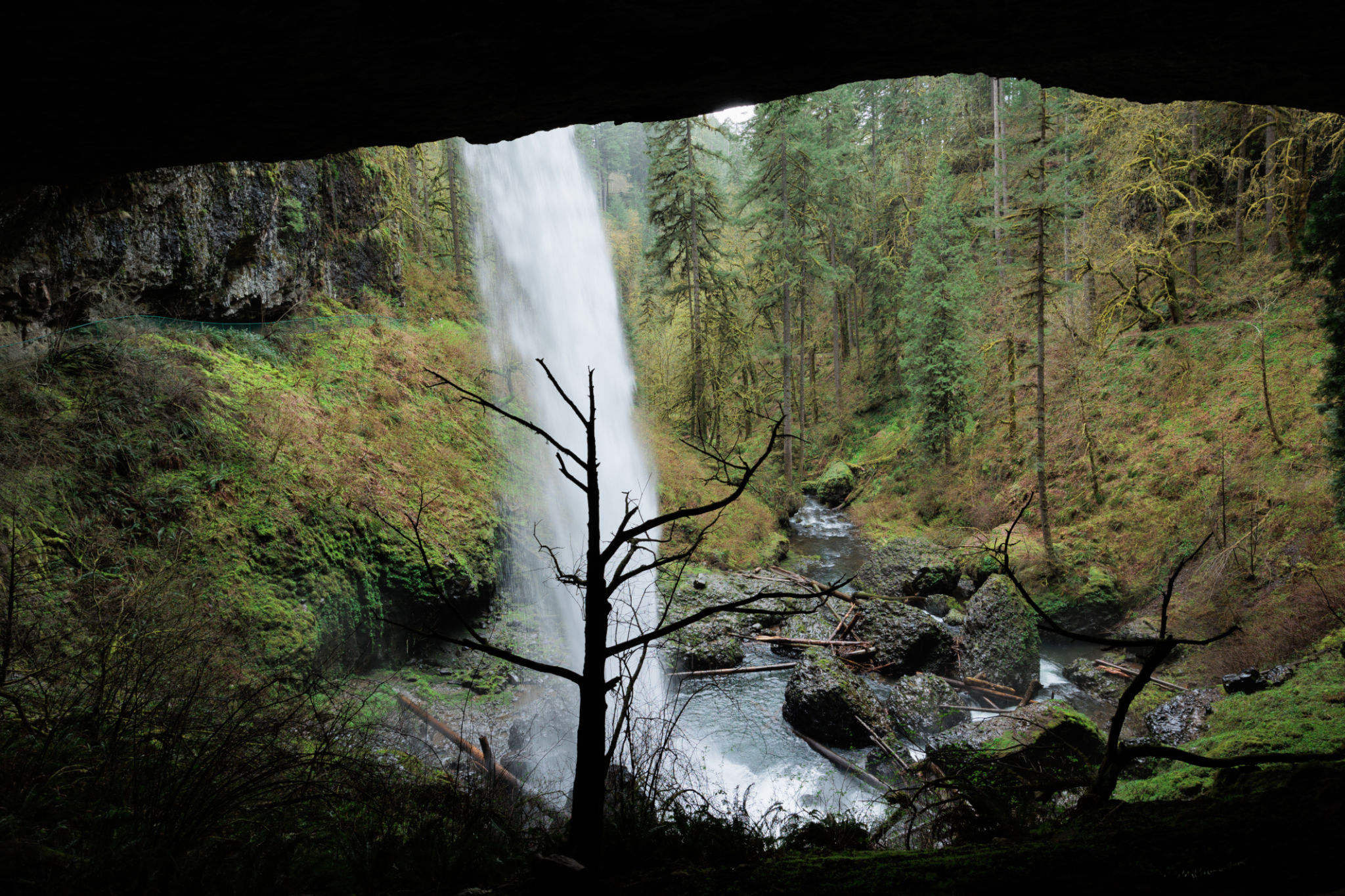 Back side of a Waterfall Back side of a Waterfall